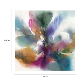 Foto 6 | Cuadro Decorativo - Flor Fucsia - K. Nari - Arte Abstracto - Impresión En Lienzo - Fine Art Tj