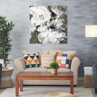 Foto 2 | Cuadro Decorativo - Flores Blancas Y Grises - Design Fabrikken - Arte Floral - Impresión En Lienzo - Fine Art Tj