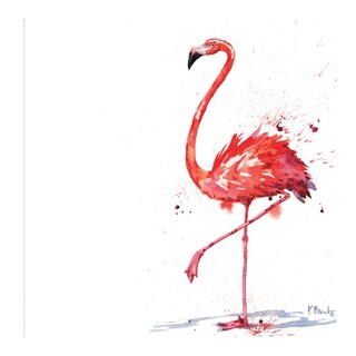 Foto 1 | Cuadro Decorativo - Flamingo De Arianna Ii - Paul Brent - Arte Animales - Impresión En Lienzo - Fine Art Tj