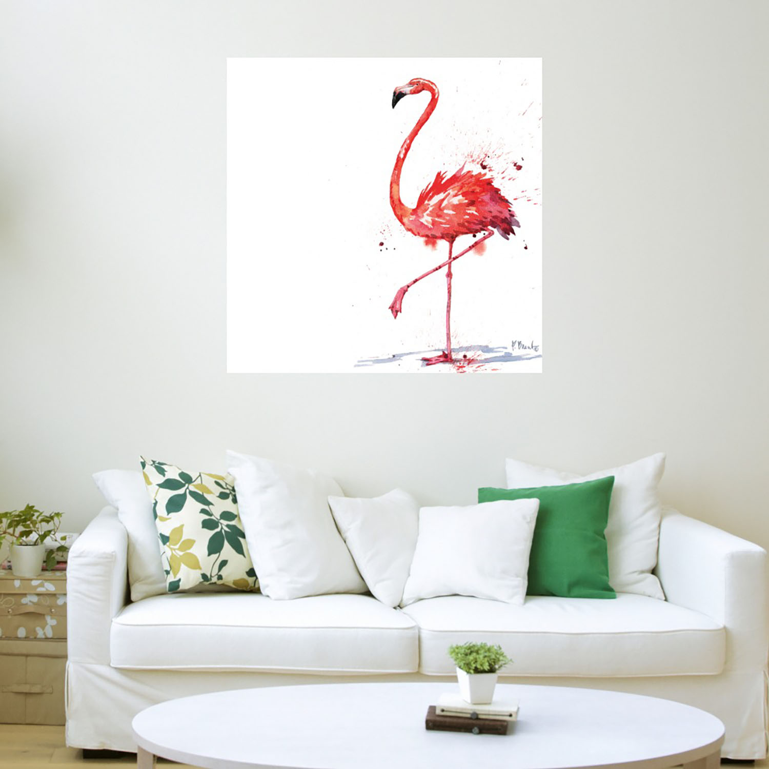 Foto 4 pulgar | Cuadro Decorativo - Flamingo De Arianna Ii - Paul Brent  - Arte Animales - Impresión En Lienzo - Fine Art Tj