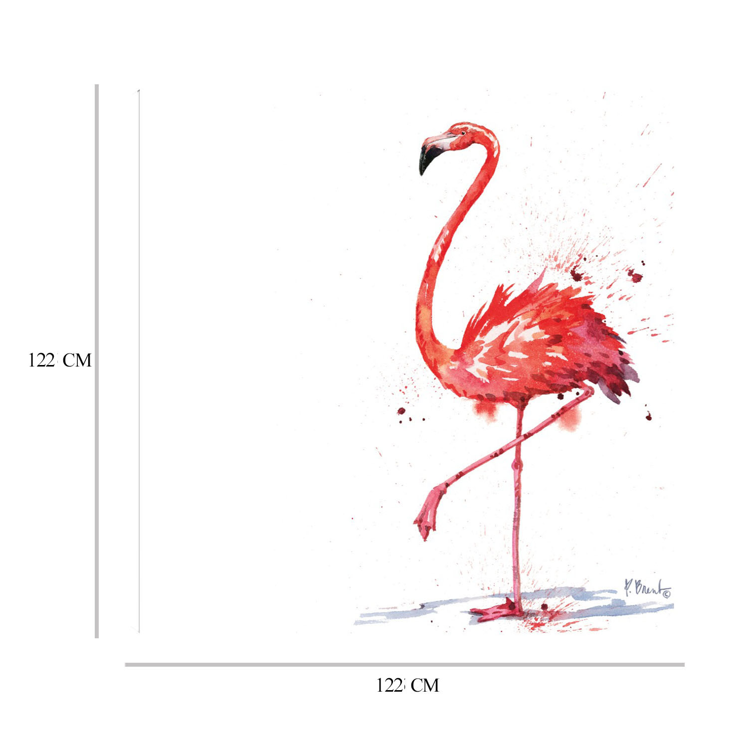 Foto 6 | Cuadro Decorativo - Flamingo De Arianna Ii - Paul Brent  - Arte Animales - Impresión En Lienzo - Fine Art Tj