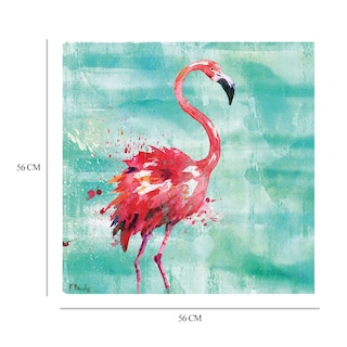 Foto 6 | Cuadro Decorativo - Flamingo De Arianna I - Turquesa - Paul Brent - Arte Animales - Impresión En Lienzo - Fine Art Tj