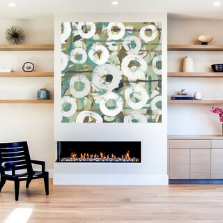 Foto 5 | Cuadro Decorativo - Elegantisimo En Verde Azulado I - Patricia Pinto - Arte Abstracto - Impresión En Lienzo - Fine A