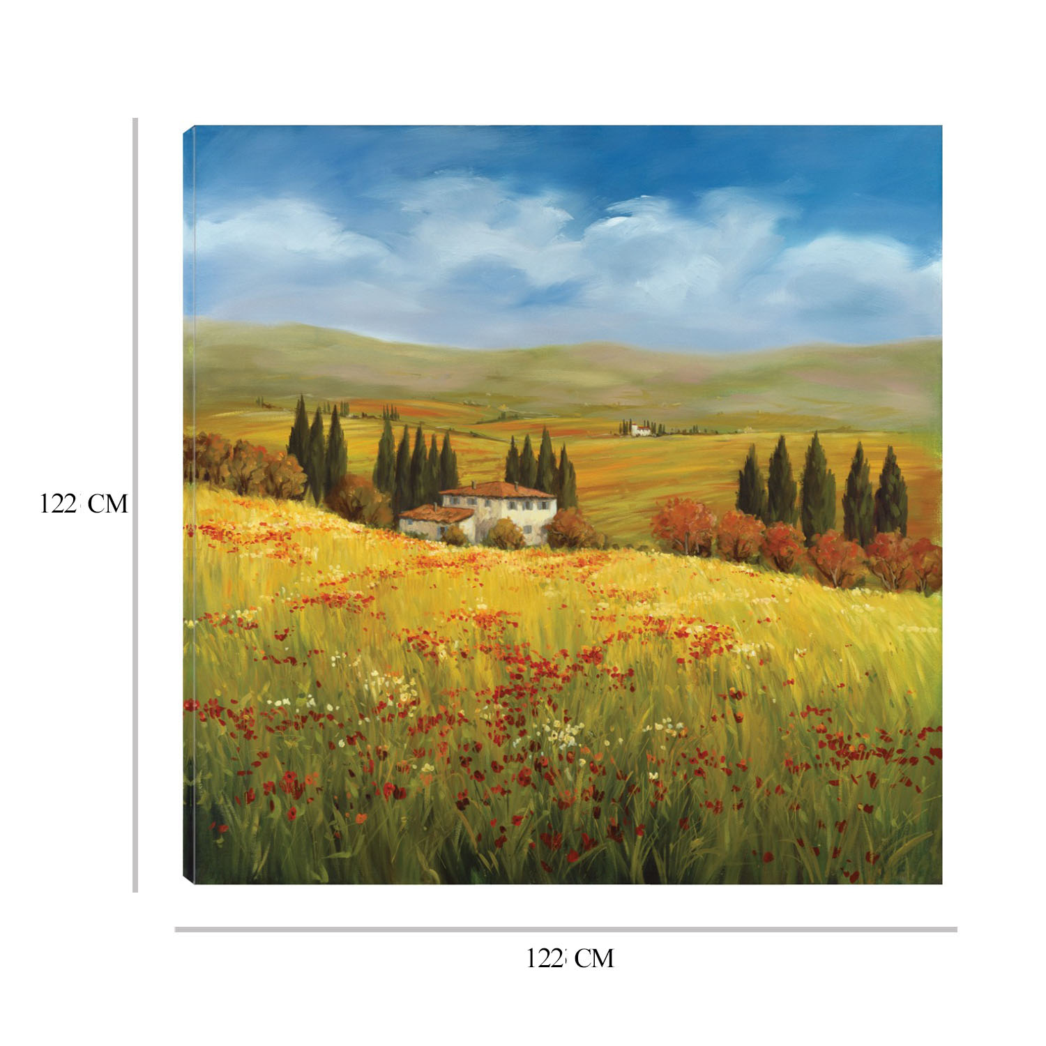 Foto 7 pulgar | Cuadro Decorativo - Esplendor De La Toscana - Tim Howe  - Arte Paisaje - Impresión En Lienzo - Fine Art Tj