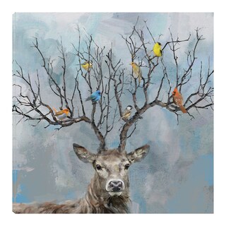 Foto 1 | Cuadro Decorativo Fine Art Tj Más Cercano y Más Ciervo Studio Arts Arte Animales Impresión en Lienzo