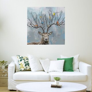 Foto 3 | Cuadro Decorativo Fine Art Tj Más Cercano y Más Ciervo Studio Arts Arte Animales Impresión en Lienzo