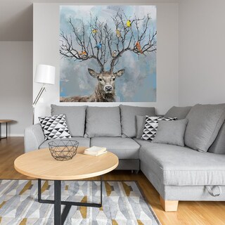 Foto 4 | Cuadro Decorativo Fine Art Tj Más Cercano y Más Ciervo Studio Arts Arte Animales Impresión en Lienzo