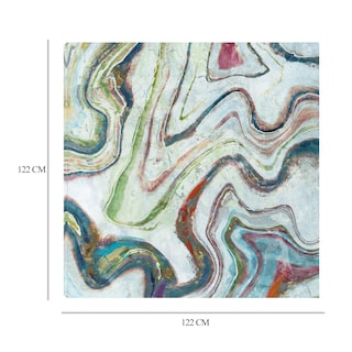 Foto 6 | Cuadro Decorativo - Mármol De Arcoíris Ii - Heather Hayes - Arte Abstracto - Impresión En Lienzo - Fine Art Tj