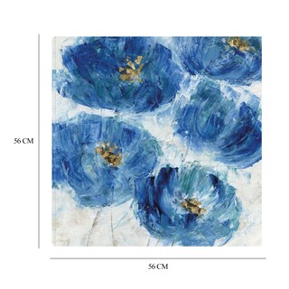 Foto 6 | Cuadro Decorativo - Mancha Floral Azul - Katrina Craven - Arte Floral - Impresión En Lienzo - Fine Art Tj