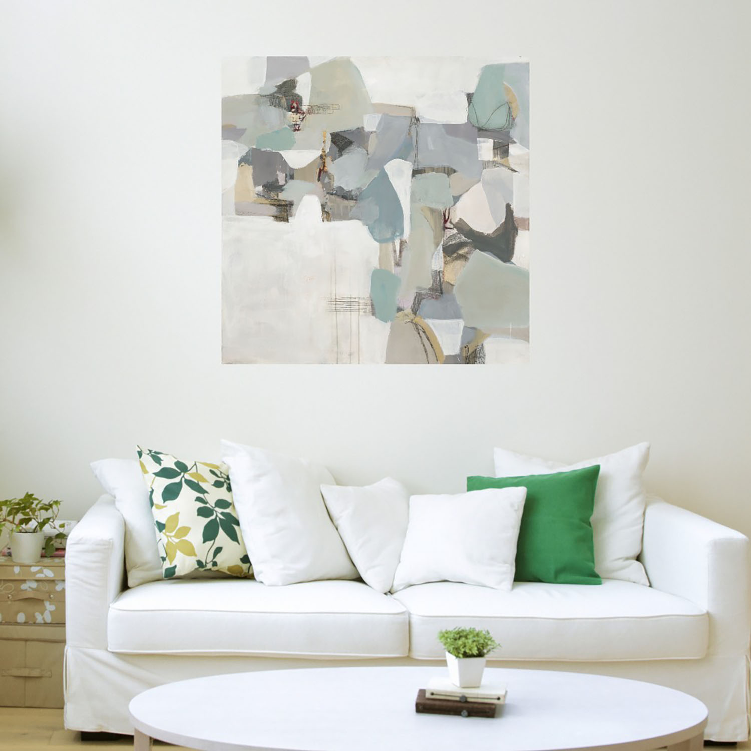 Foto 3 | Cuadro Decorativo Fine Art TJ 'Glaciar' de Terri Burris 82 x82 cm