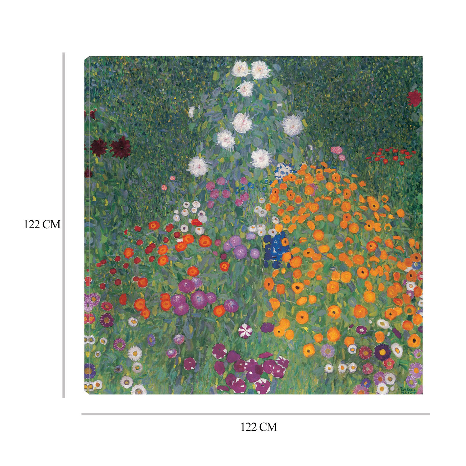 Foto 6 | Cuadro Decorativo Fine Art Tj Jardín Florido Gustav Klimt