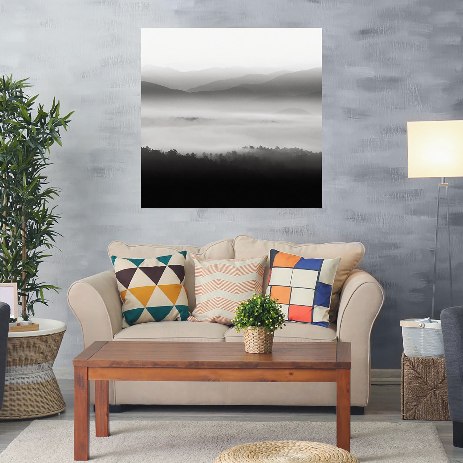 Foto 2 | Cuadro Decorativo - Montañas Grises - Fine Art Tj - Nicholas Bell  - Arte Paisaje - Impresión En Lienzo