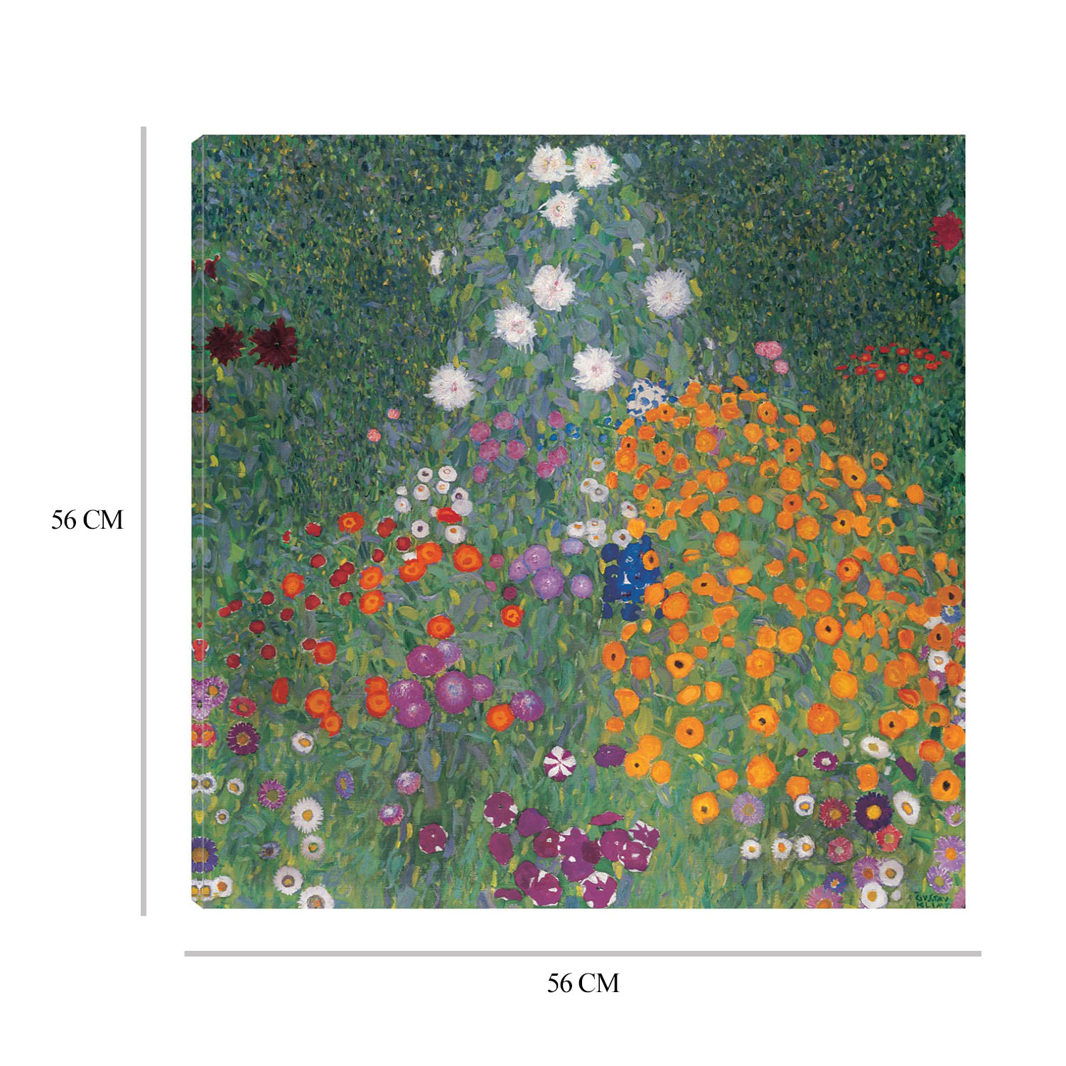 Foto 7 pulgar | Cuadro Decorativo - Jardín Florido - Fine Art Tj - Gustav Klimt  - Arte Moderno - Impresión en Lienzo