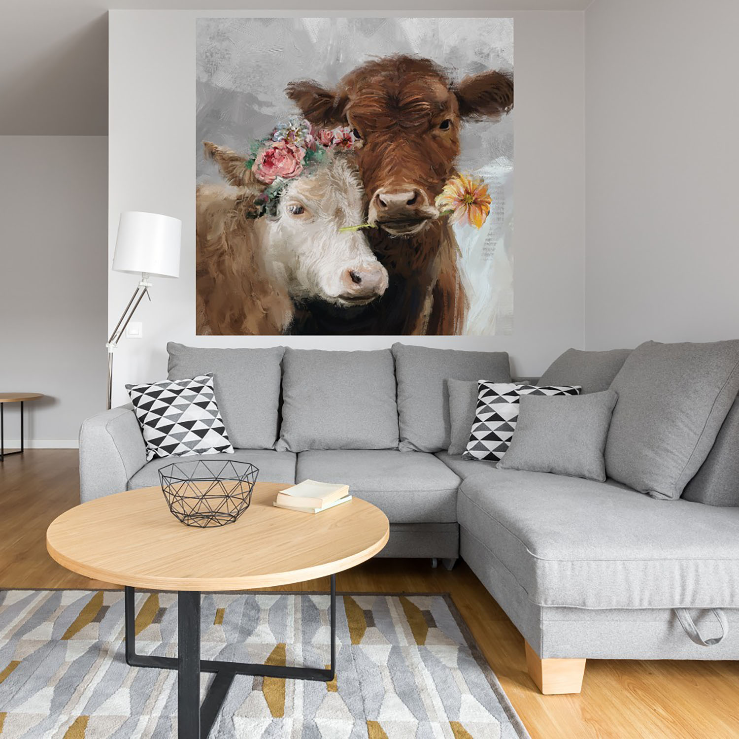 Foto 4 | Cuadro Decorativo Fine Art Tj Moo Studio Arts Arte Animales Impresión en Lienzo