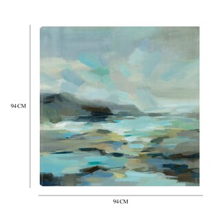 Foto 6 | Cuadro Decorativo - Laguna Azul - Silvia Vassileva - Arte Paisaje - Impresión En Lienzo - Fine Art Tj