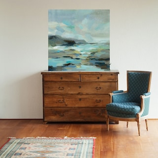 Foto 2 | Cuadro Decorativo - Laguna Azul - Silvia Vassileva - Arte Paisaje - Impresión En Lienzo - Fine Art Tj