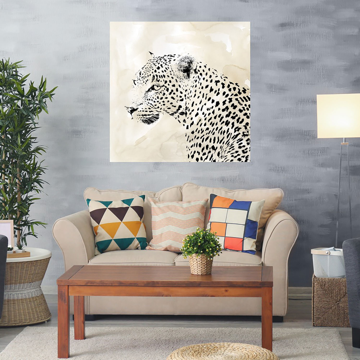 Foto 2 | Cuadro Decorativo - Manchas De Leopardo Ii - Carol Robinson  - Arte Animales - Impresión En Lienzo - Fine Art Tj