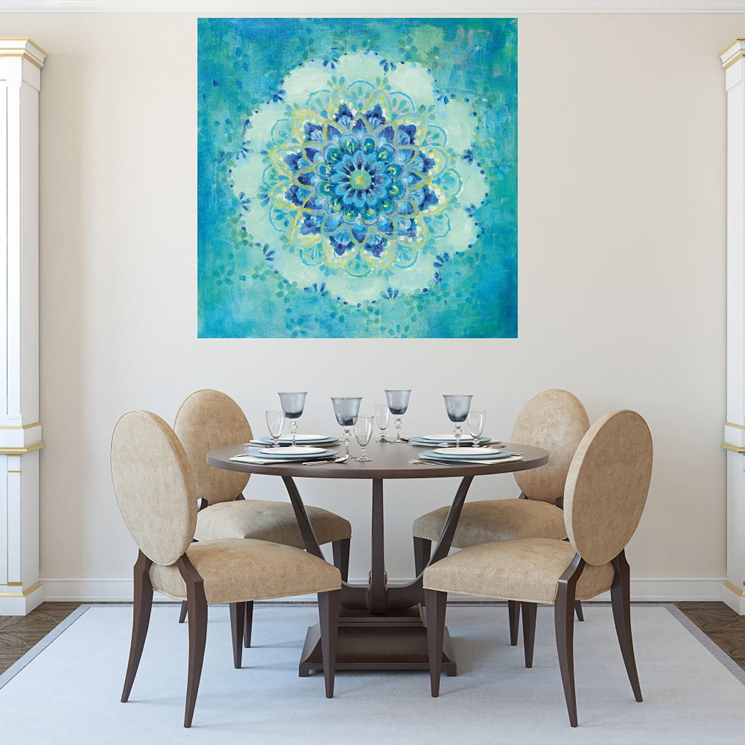Foto 4 | Cuadro Decorativo Fine Art TJ 'Joyas Costeras' de Danhui Nai 82 x82 cm