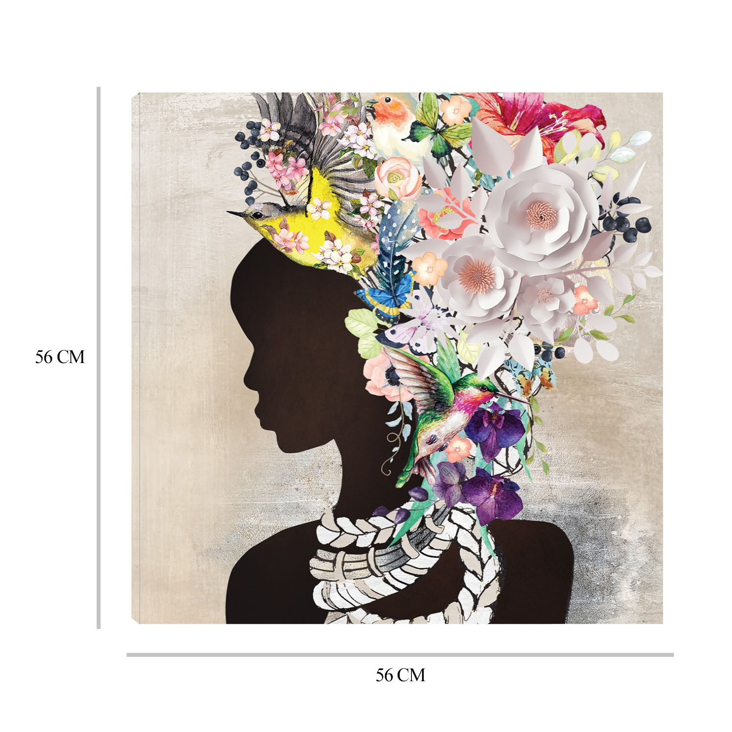 Foto 6 | Cuadro Decorativo - Mujer Floral - Nikki Chu  - Arte Moderno - Impresión En Lienzo - Fine Art Tj