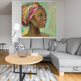 Foto 4 | Cuadro Decorativo - Mujer Africana I - Silvia Vassileva - Arte Moderno - Impresión En Lienzo - Fine Art Tj
