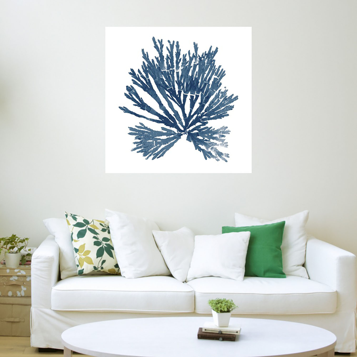 Foto 4 pulgar | Cuadro Decorativo - Musgos Del Mar Del Pacífico Azul Ii - Wild Apple Portfolio  - Arte Floral - Impresión En Li