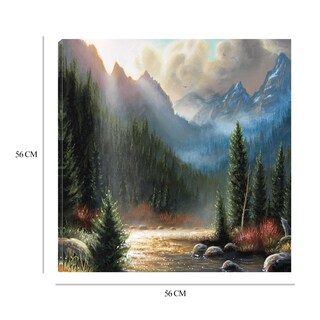 Foto 6 | Cuadro Decorativo - La Llamada - Chuck Black - Arte Paisaje - Impresión En Lienzo - Fine Art Tj