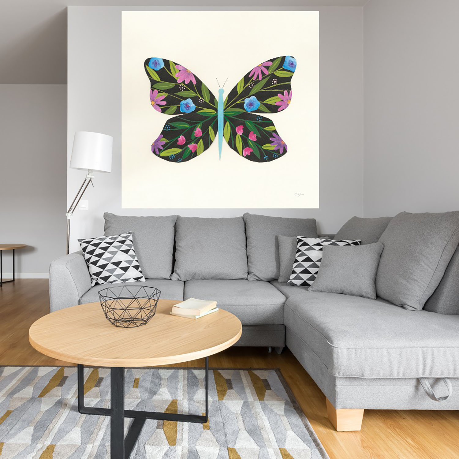 Foto 4 | Cuadro Decorativo - Jardín De Mariposa Iii - Courtney Prahl  - Arte Moderno - Impresión En Lienzo - Fine Art Tj