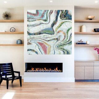 Foto 5 | Cuadro Decorativo - Jardín Dorado - Belle Maison - Arte Moderno - Impresión En Lienzo - Fine Art Tj
