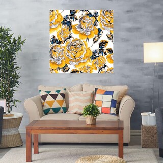 Foto 2 | Cuadro Decorativo - Jardín Dorado - Belle Maison - Arte Moderno - Impresión En Lienzo - Fine Art Tj