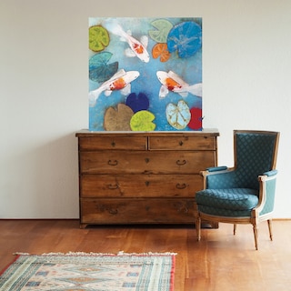Foto 2 | Cuadro Decorativo - Koi 2 - Aleah Koury - Arte Animales - Impresión En Lienzo - Fine Art Tj