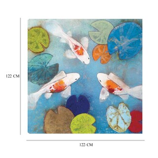 Foto 6 | Cuadro Decorativo - Koi 2 - Aleah Koury - Arte Animales - Impresión En Lienzo - Fine Art Tj