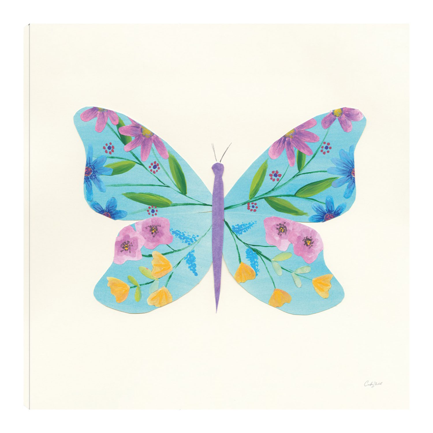 Foto 1 | Cuadro Decorativo - Jardín De Mariposa Iv - Courtney Prahl  - Arte Moderno - Impresión En Lienzo - Fine Art Tj