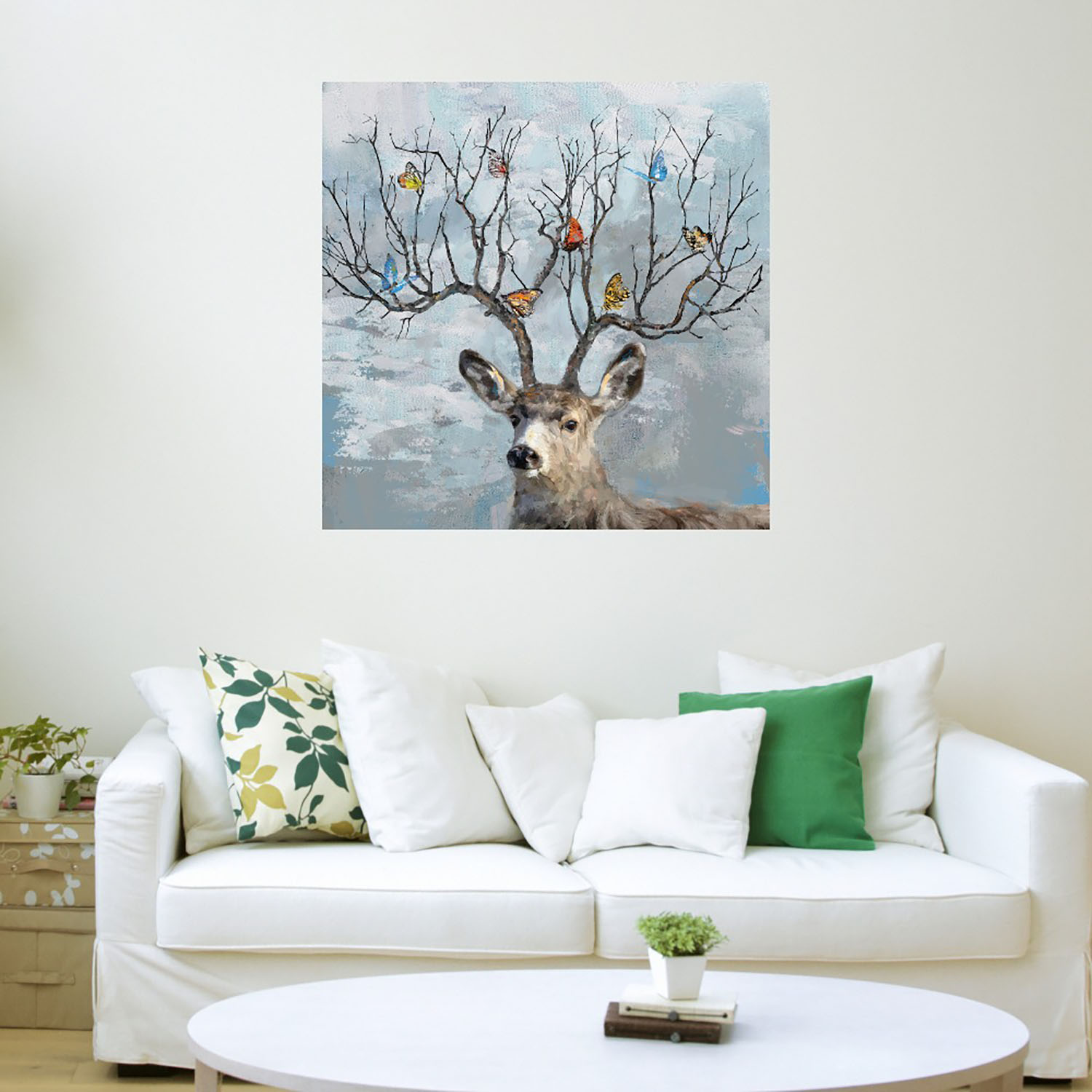 Foto 4 pulgar | Cuadro Decorativo Fine Art Tj Más Cercano y más Ciervo Ii Studio Arts Arte Animales Impresión en Lienzo