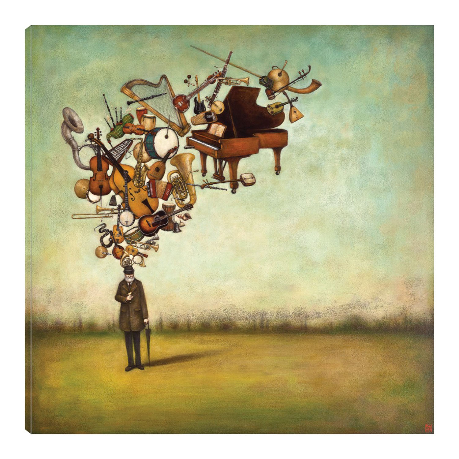 Foto 1 | Cuadro Decorativo Fine Art Tj Gracias por las Melodías Duy Huynh Arte Moderno Impresión en Lienzo