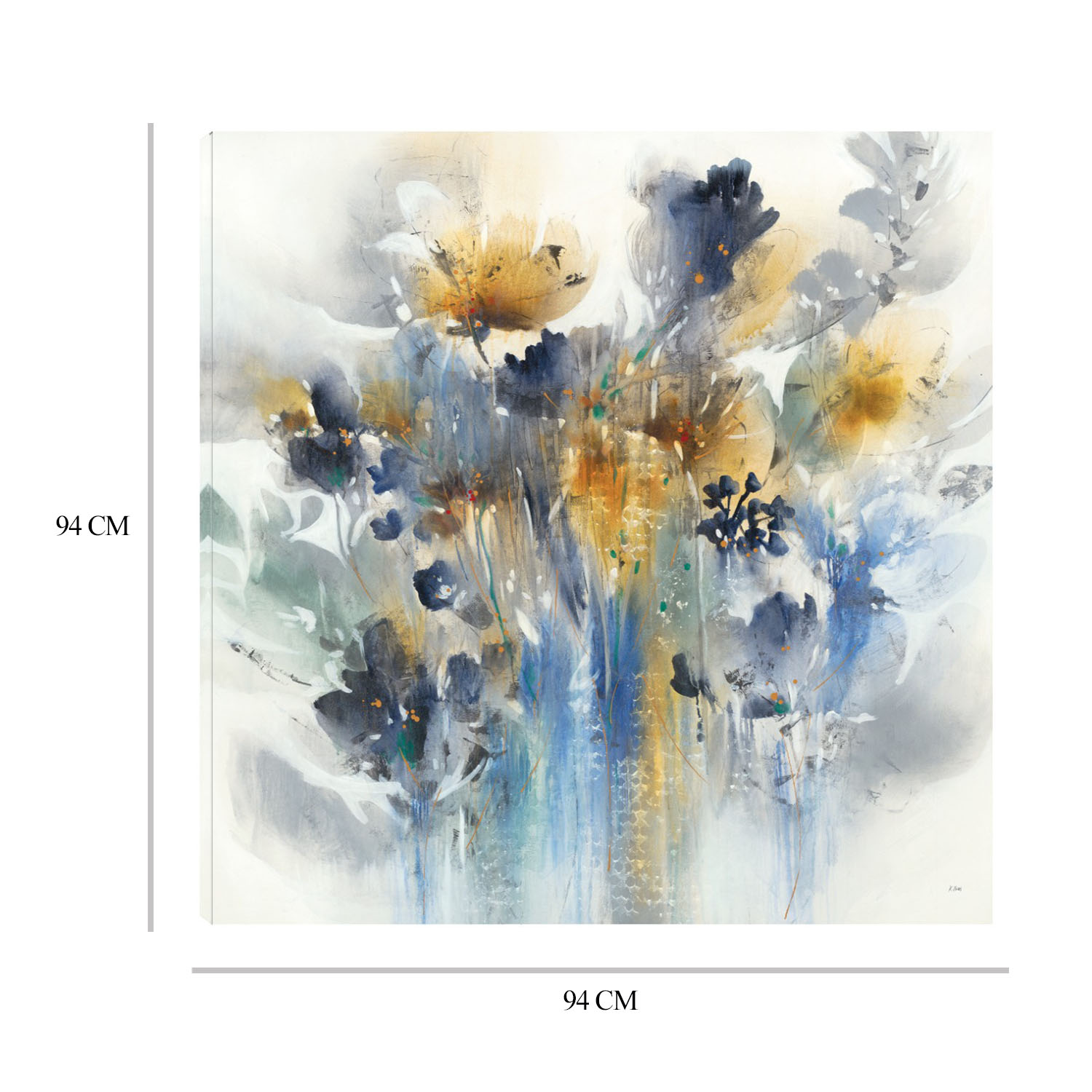 Foto 6 | Cuadro Decorativo - Índigo Botánico - K. Nari  - Arte Moderno - Impresión En Lienzo - Fine Art Tj