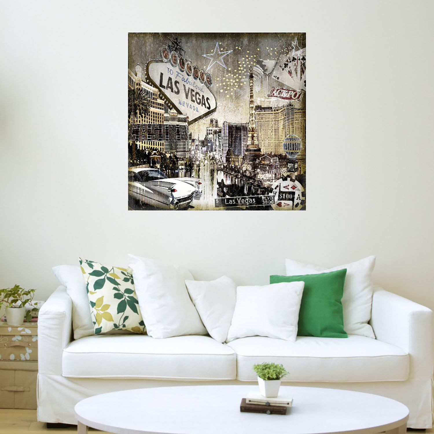Foto 4 pulgar | Cuadro Decorativo Fine Art Tj Las Vegas Dylan Matthews Arte Ciudades Impresión en Lienzo