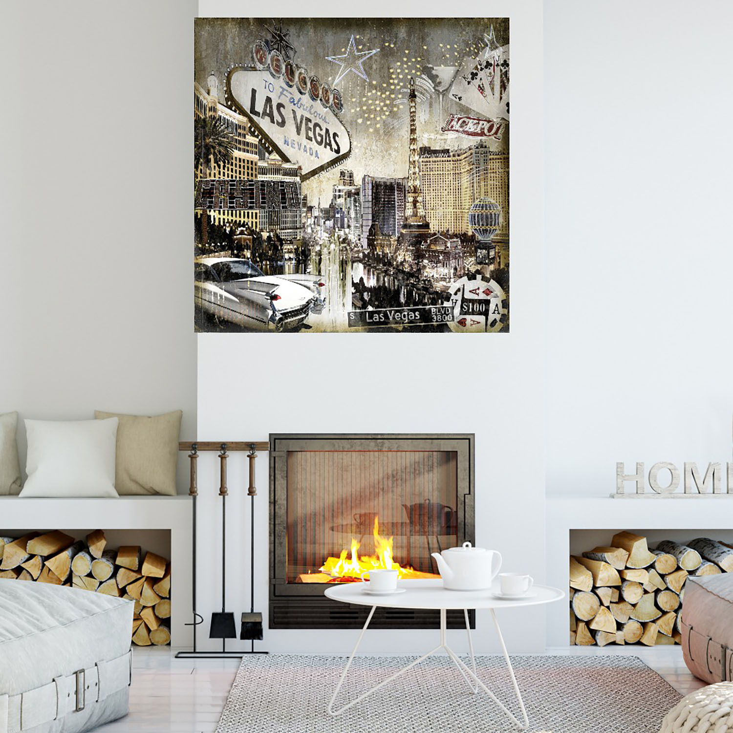 Foto 4 | Cuadro Decorativo Fine Art Tj Las Vegas Dylan Matthews Arte Ciudades Impresión en Lienzo