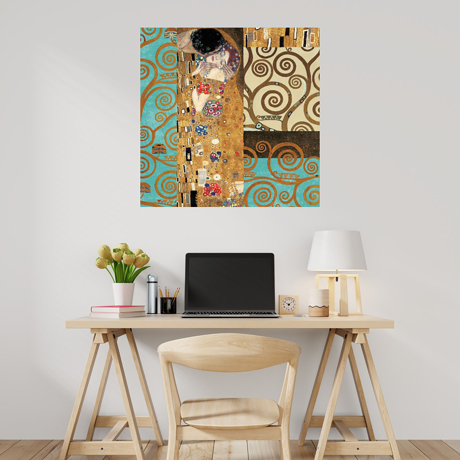 Foto 2 | Cuadro Decorativo - Klimt Iv 150 Aniversario - Gustav Klimt  - Arte Abstracto - Impresión En Lienzo - Fine Art Tj
