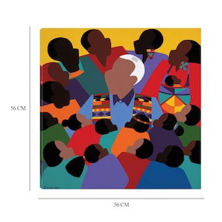 Foto 6 | Cuadro Decorativo - Madiba Mandela - Synthia Saint James - Arte Moderno - Impresión En Lienzo - Fine Art Tj