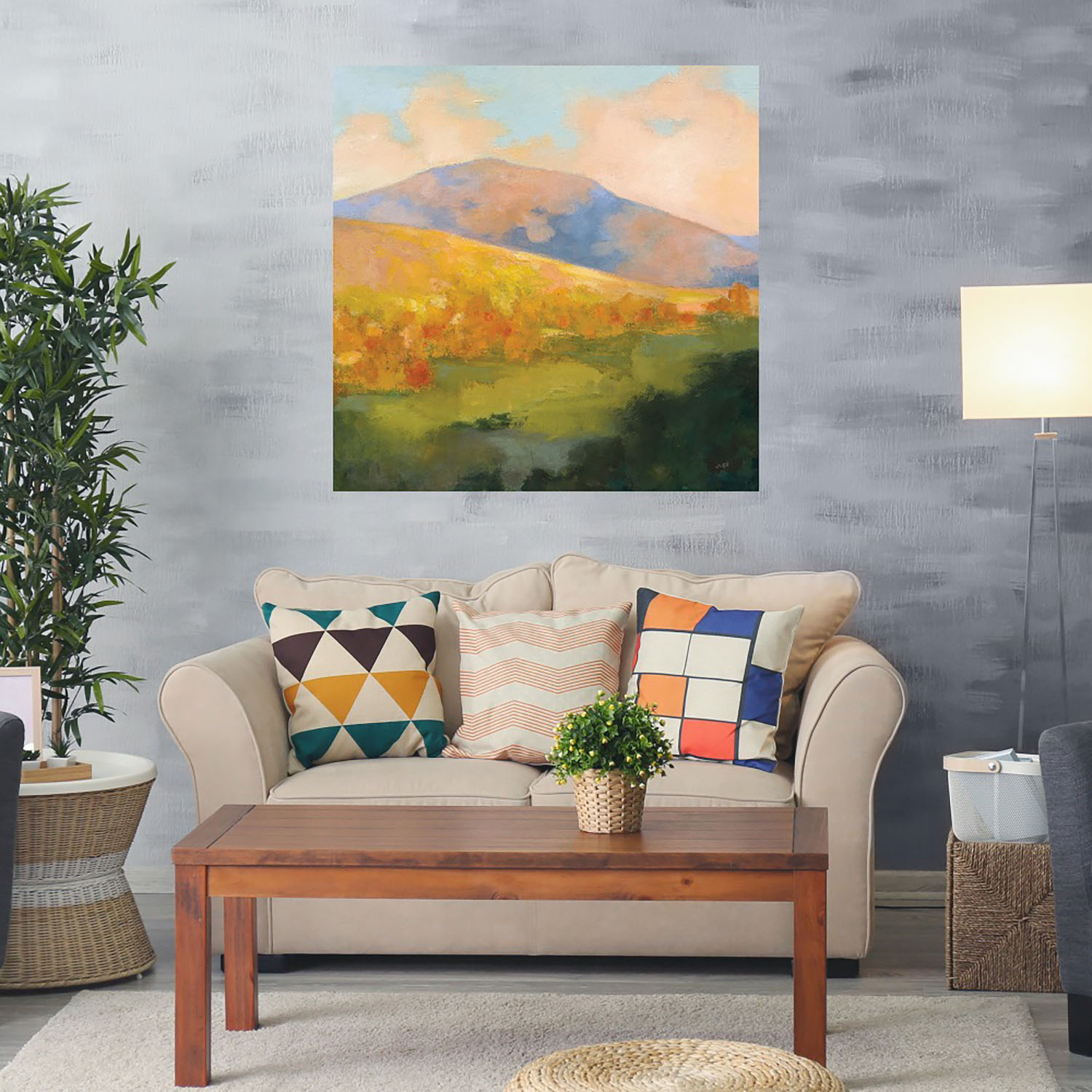 Foto 2 | Cuadro Decorativo - Mañana De La Montaña - Julia Purinton - Arte Paisaje - Impresión En Lienzo - Fine Art Tj