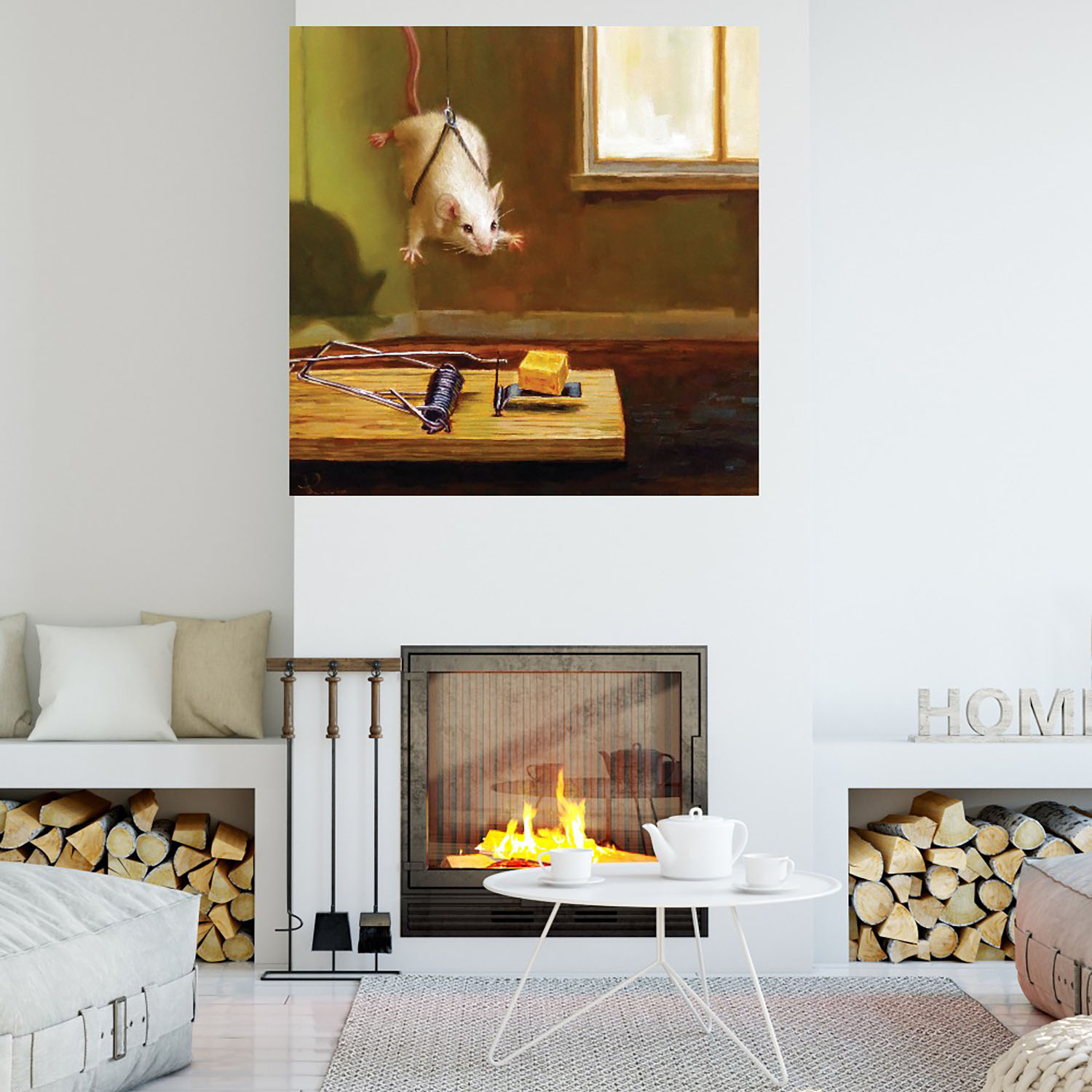 Foto 4 | Cuadro Decorativo Fine Art TJ 'Misión Imposible' de Lucia Heffernan 56 x 56 cm