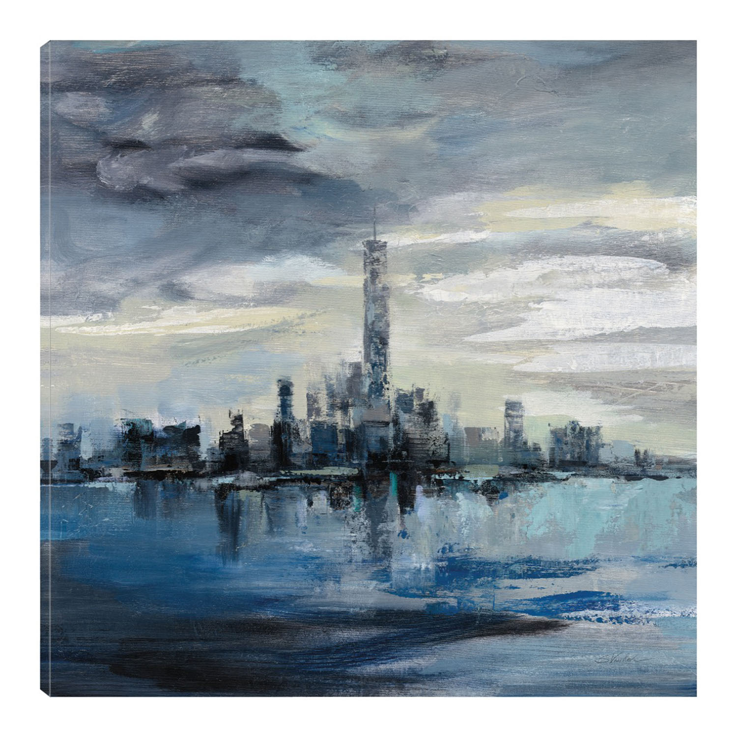 Cuadro Decorativo Fine Art TJ 'Invierno de Manhattan' de Silvia Vassileva 122 x 122 cm