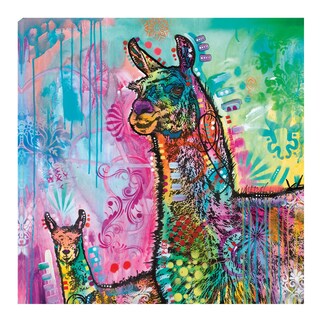 Foto 1 | Cuadro Decorativo - Llama Psicodélico - Dean Russo - Arte Abstracto - Impresión En Lienzo - Fine Art Tj