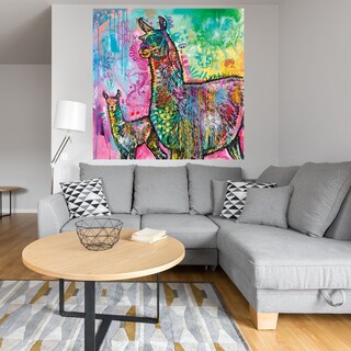 Foto 4 | Cuadro Decorativo - Llama Psicodélico - Dean Russo - Arte Abstracto - Impresión En Lienzo - Fine Art Tj
