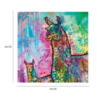 Foto 6 | Cuadro Decorativo - Llama Psicodélico - Dean Russo - Arte Abstracto - Impresión En Lienzo - Fine Art Tj