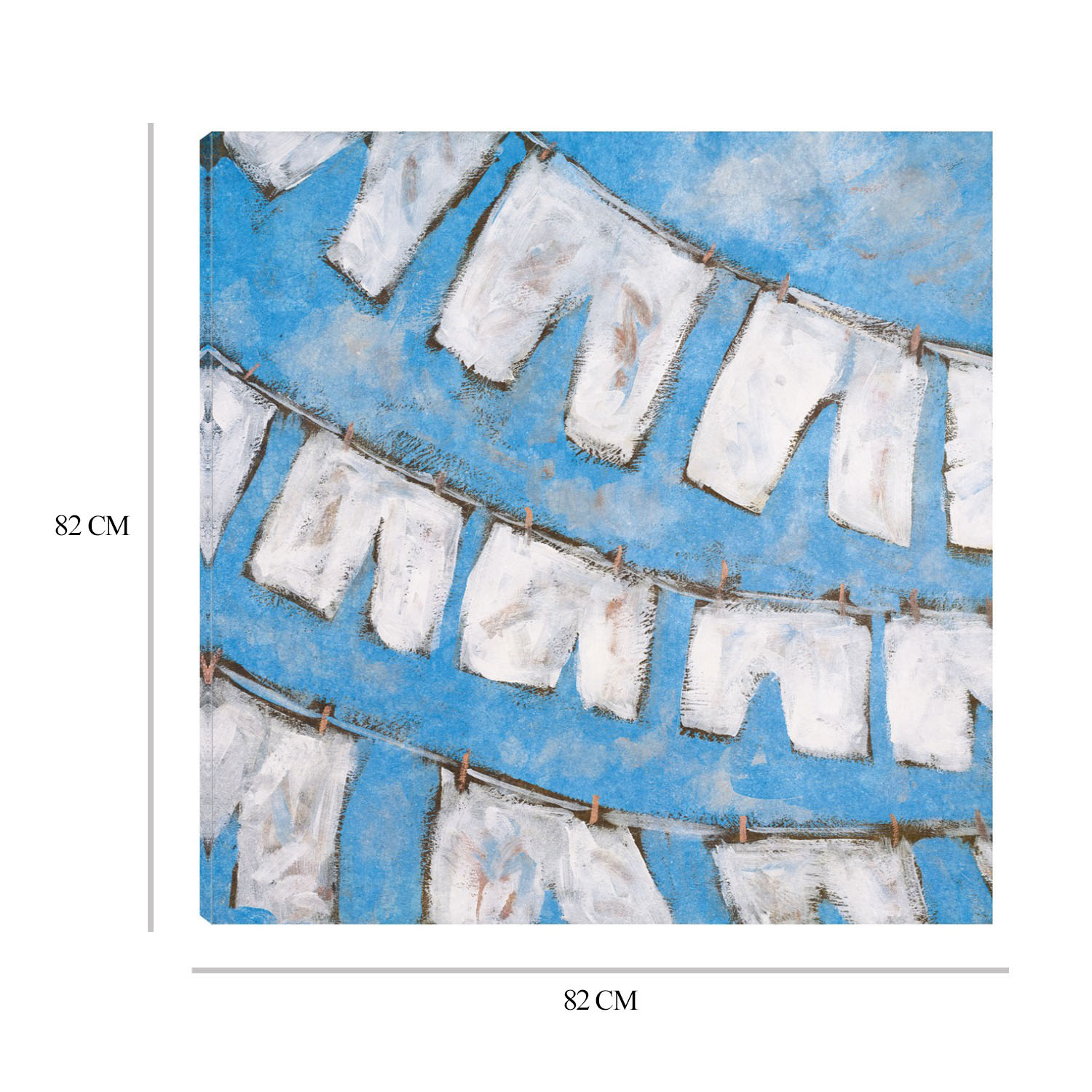 Foto 7 pulgar | Cuadro Decorativo Fine Art TJ 'Lino Seco I' de Kingsley 82 x82 cm