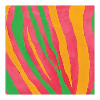 Foto 1 | Cuadro Decorativo Fine Art TJ 'Impresión de Cebra Psicodélica II' de Patricia Pinto 56 x 56 cm