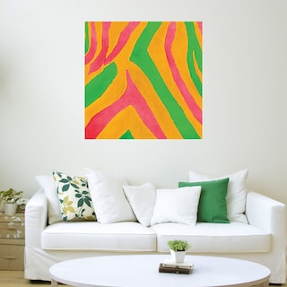 Foto 3 | Cuadro Decorativo - Impresión De Cebra Psicodélica I - Patricia Pinto - Arte Moderno - Impresión En Lienzo - Fine A