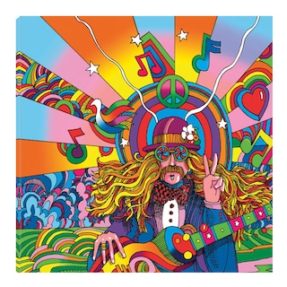 Foto 1 | Cuadro Decorativo - Fine Art Tj - Músico Hippie - Howie Green - Arte Moderno - Impresión En Lienzo