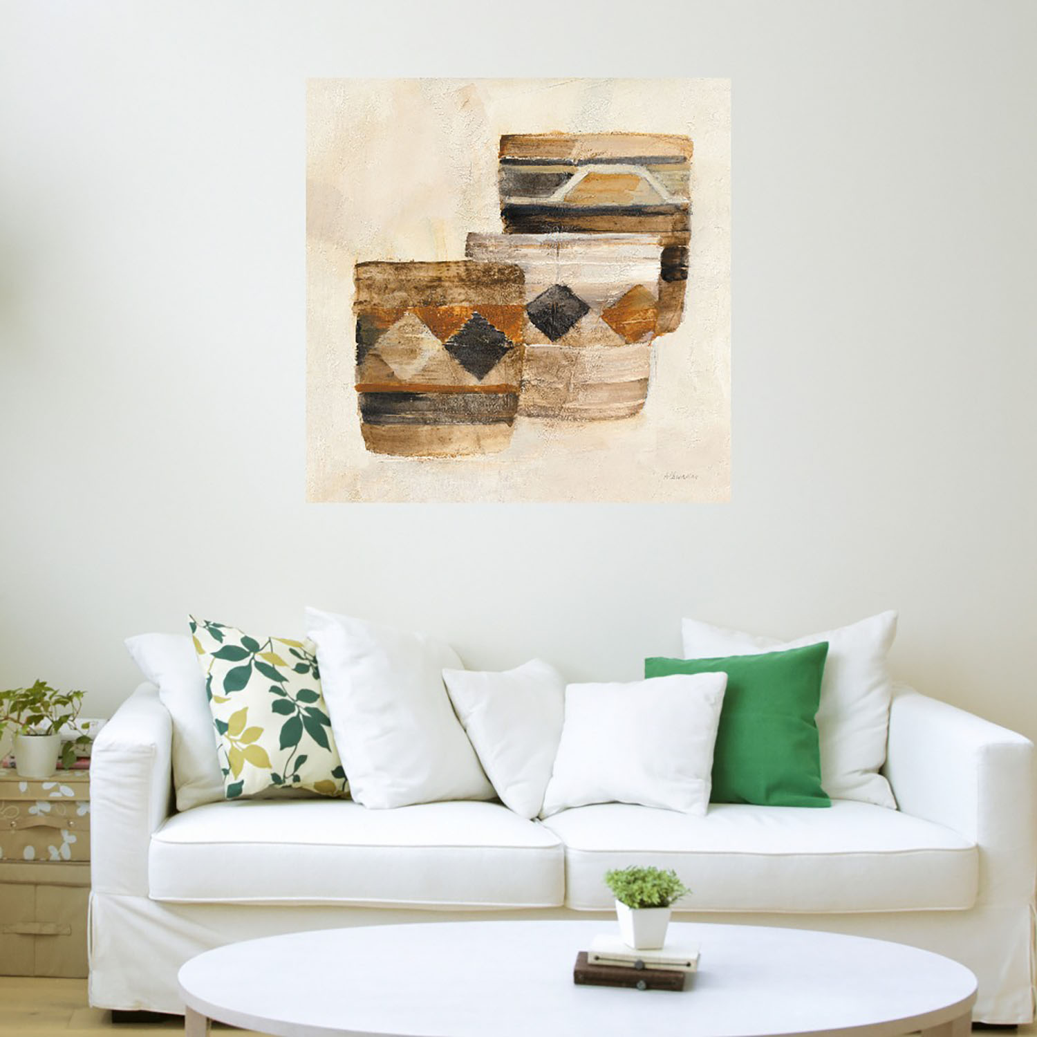 Foto 3 | Cuadro Decorativo - Naturaleza Muerta Del Desierto Iii - Albena Hristova  - Arte Abstracto - Impresión En Lienzo